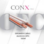 Speaker Cable 2x2.5mm OFC Transparent 100M