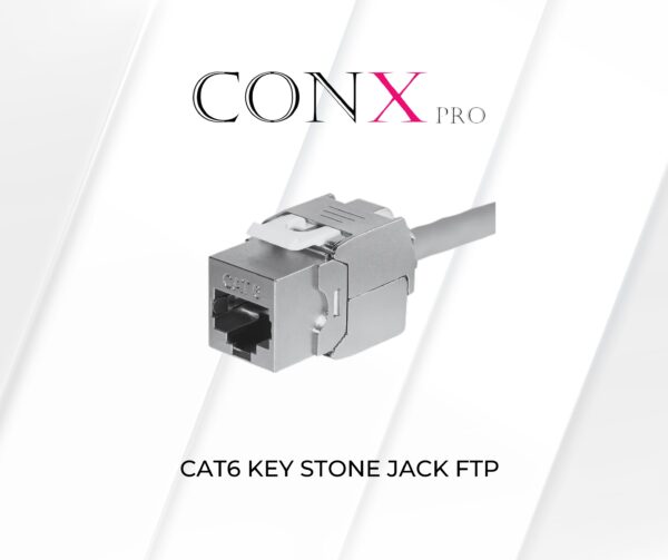 CAT6 KEY STONE JACK SHIELDED