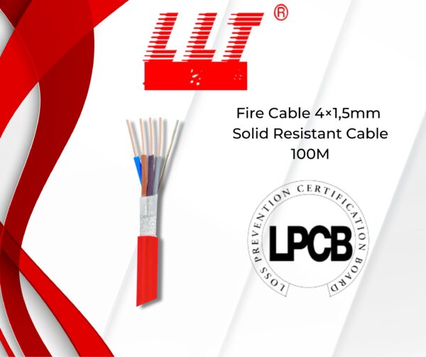 4x1,5mm Solid Fire Resistant Cable