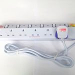 Power Extention Cable 6 way With Switch 2m