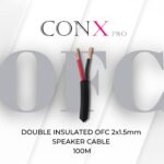 Double Insulated OFC 2x1.5mm Speaker Cable 100m