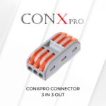 CONXPRO Connector 3 IN 3 OUT