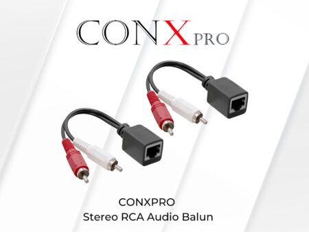 CONXPRO Stereo RCA Audio Balun
